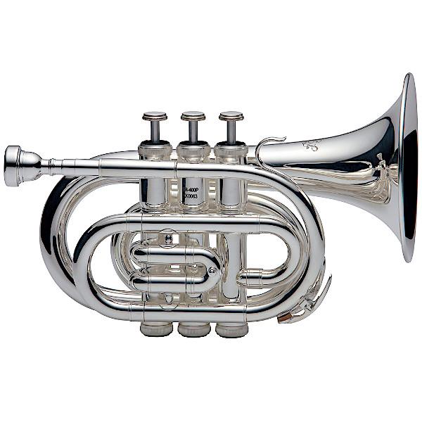 Jマイケル TR-400PSL ポケットトランペット シルバー 専用セミハード