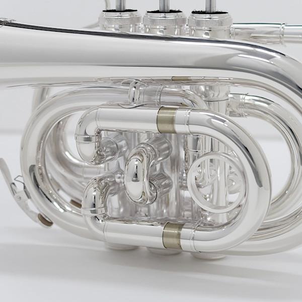 Jマイケル TR-400PSL ポケットトランペット シルバー 専用セミハード