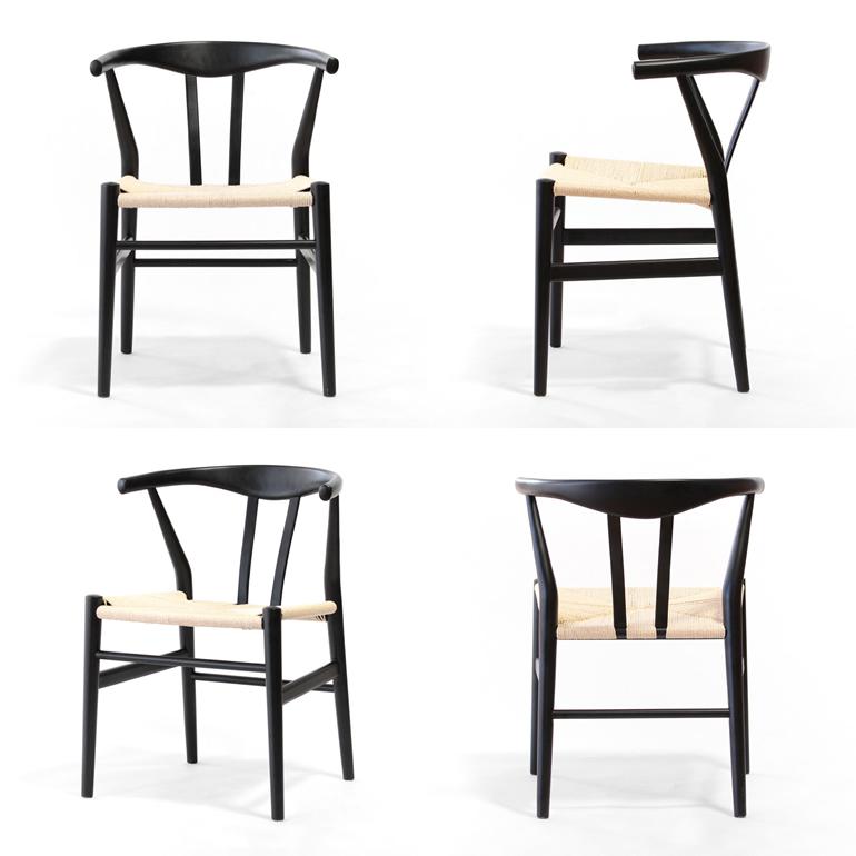 リボーンチェア Yチェア リプロダクト ビーチ材 ブラック塗装