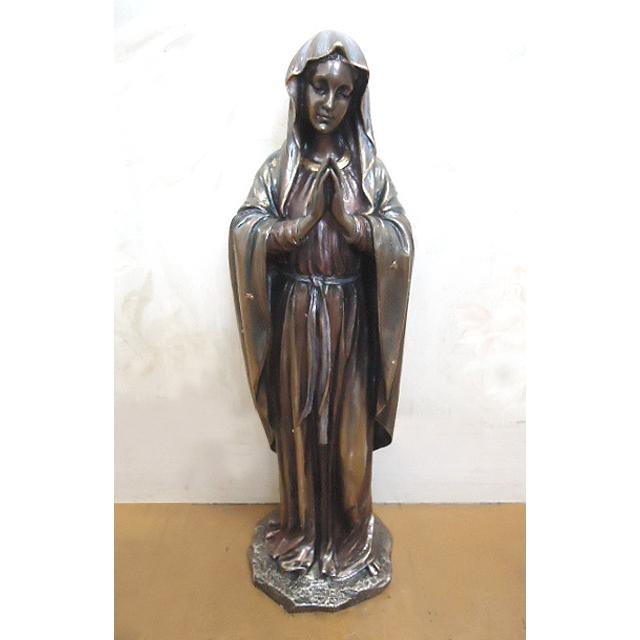 創業祭！即納！聖母マリア像 ブロンズ風 彫像 彫刻 高さ 約29cm