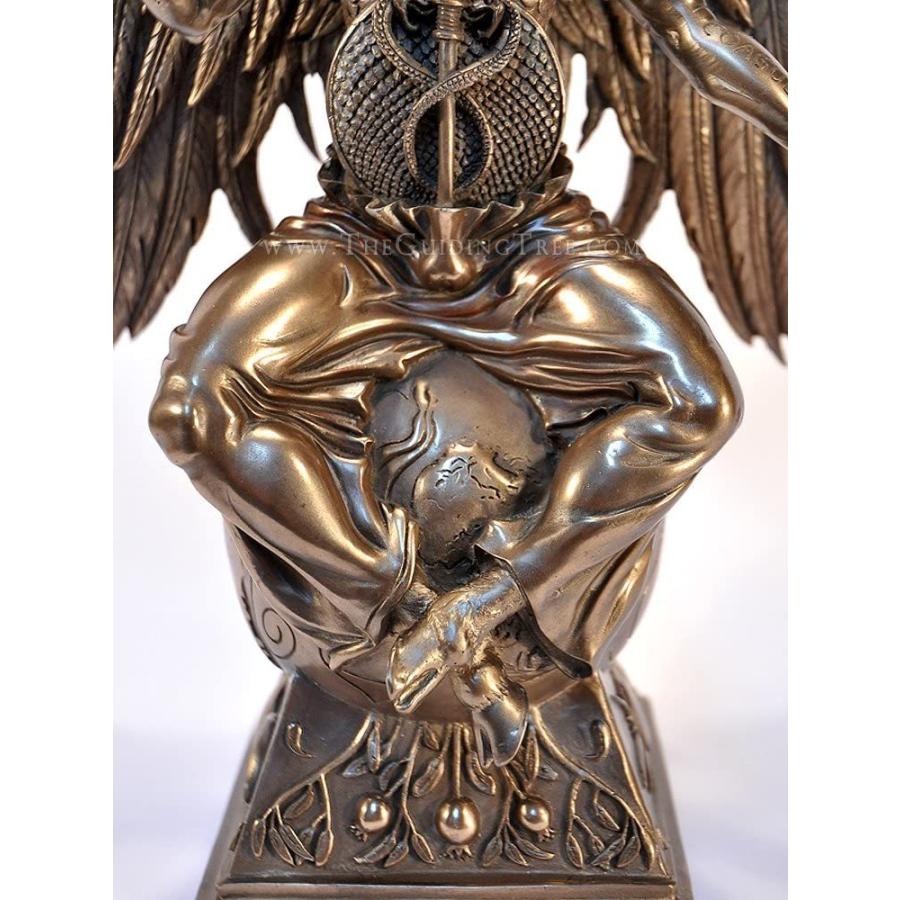 バフォメット 角のある山羊の神 彫像-高さ 約38cm-マキシン・ミラー