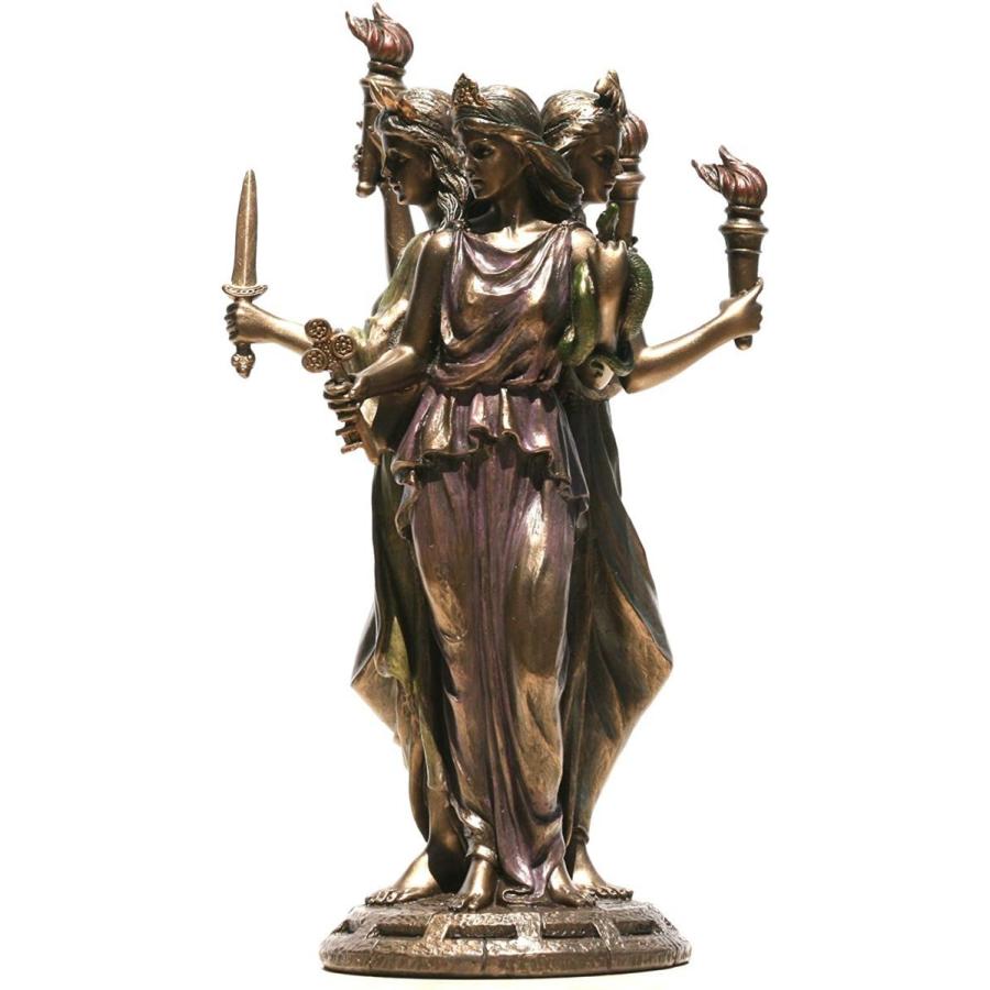 ヘカテー古代ギリシャ 魔法の女神像 ブロンズ風彫像/ 死の女神 女魔術