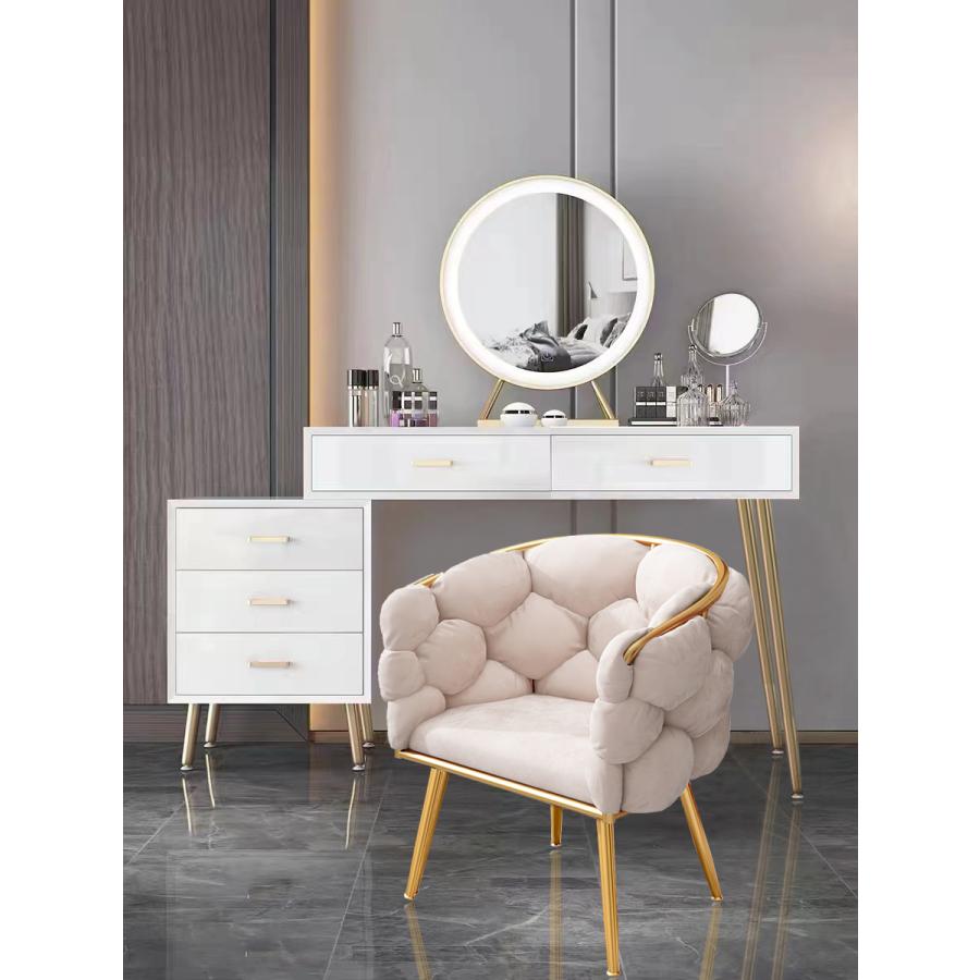 F＆I ドレッサー コンパクト テーブル オシャレ 白 化粧台 幅80cm 北欧