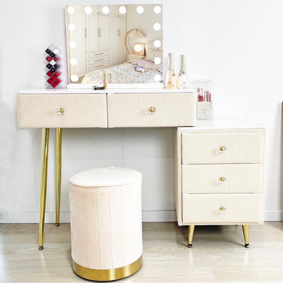 F＆I ドレッサー おしゃれ 値引キャンペーン 鏡台 化粧台 北欧風 お姫