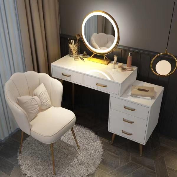 ドレッサー オシャレ 生活応援 自社工場製品北欧風 鏡台 幅80cm お姫系