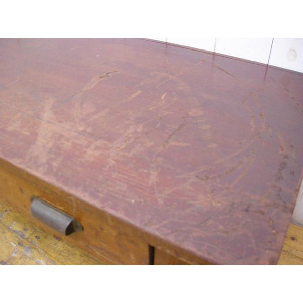 アンティーク・座り机・文机・昭和レトロ・4杯引き出し・W136cm