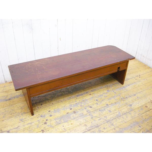 アンティーク・座り机・文机・昭和レトロ・4杯引き出し・W136cm