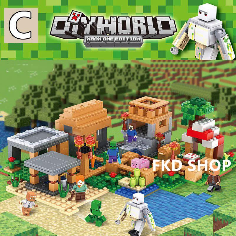 マインクラフト ブロック 新品!Minecraft 大人気ミニフィグ 鉱山 豪華