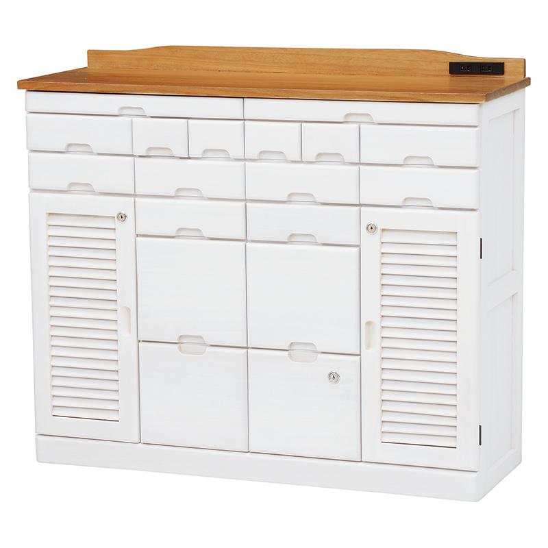 HAGiHARA（萩原） 棚 扉付き キャビネット 鍵 引き出し 小物入れ 貴重