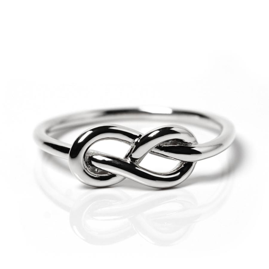 18K リング レディース 指輪 ファッションリング 無限 インフィニティ