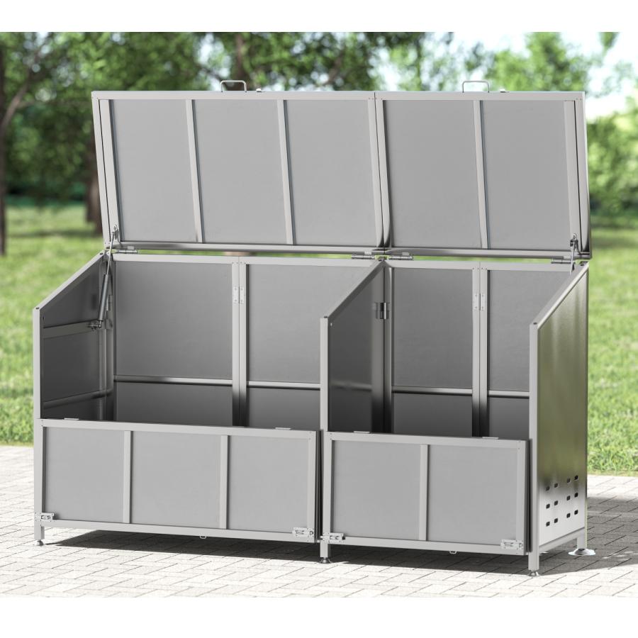 ゴミ箱 屋外 ゴミステーション 大きい ステンレス カラス除け ゴミ