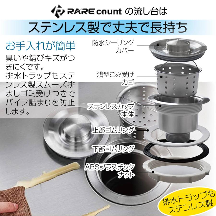 流し台 シンク ガーデンシンク ステンレス 向き変更可能 屋外 簡易式