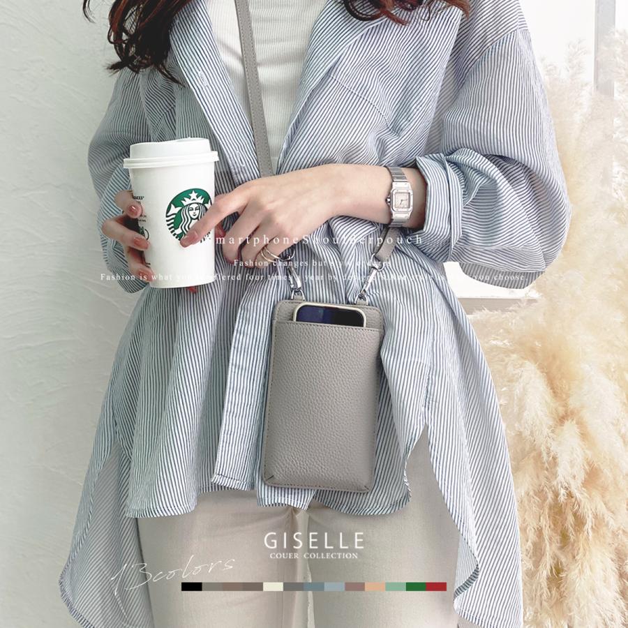 GISELLE スマホショルダー レディース 斜め掛け 軽量 ショルダーバッグ
