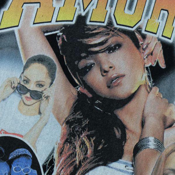安室奈美恵 dlsm プリントTシャツ XXL ブラック NAMIE AMURO ビッグT