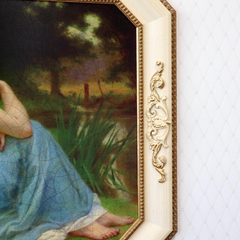 イタリア製 アートフレーム ブグロー エンジェル インテリア 額絵 額縁