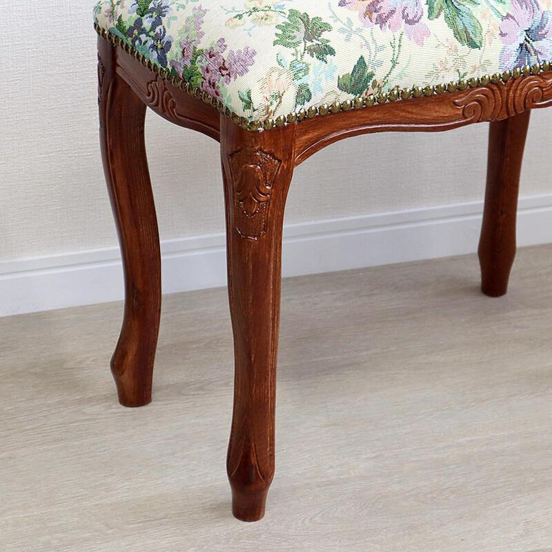 イタリア製 スツール ゴブランフラワー Sサイズ チェア クラシック