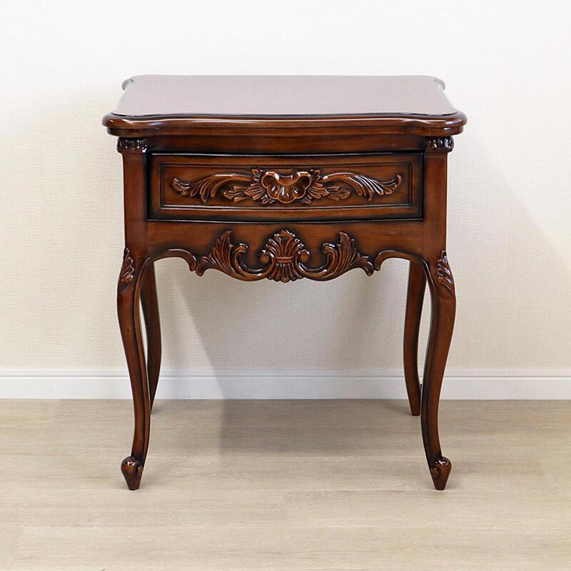 マホガニー サイドテーブル クラシック アンティーク シンプル