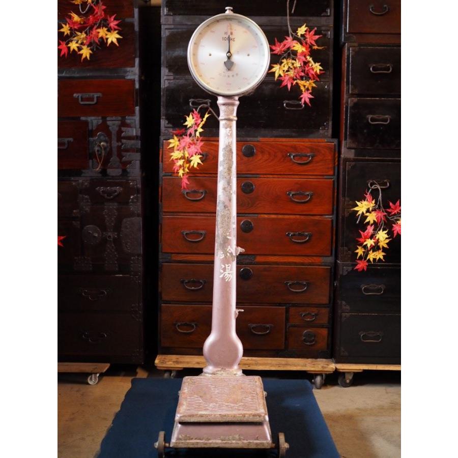 昭和の銭湯 シャビーな体重計 実働 昭和中期 古録展 送料別 Lサイズ