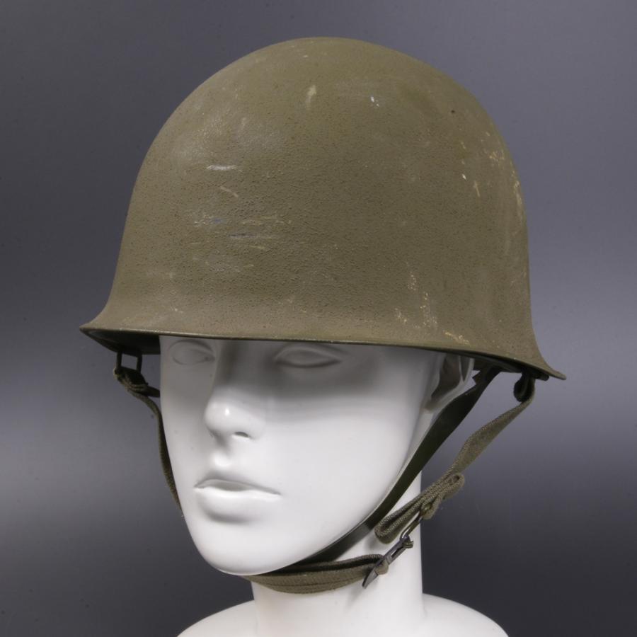 フランス軍放出品 M1951 スチールヘルメット 前期型 二層構造 [ 並品