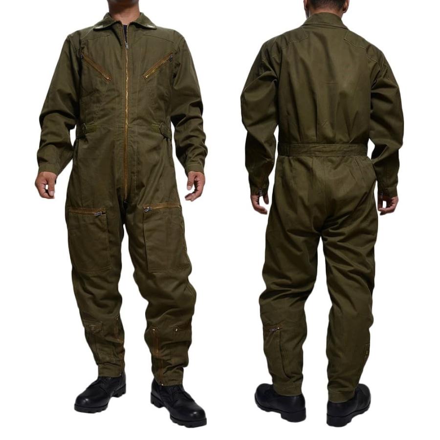 イタリア軍放出品 フライトスーツ 空軍 つなぎ 飛行服 OD [ 52 / 可