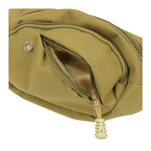 ウエストバッグ キャンバス生地 ボディバッグ 4連ポケット