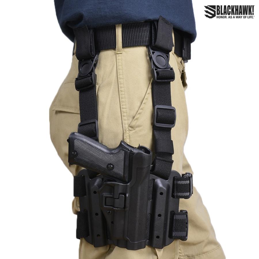 BLACKHAWK レッグホルスター Serpa LV2 SIG 226/220 他 [ ブラック