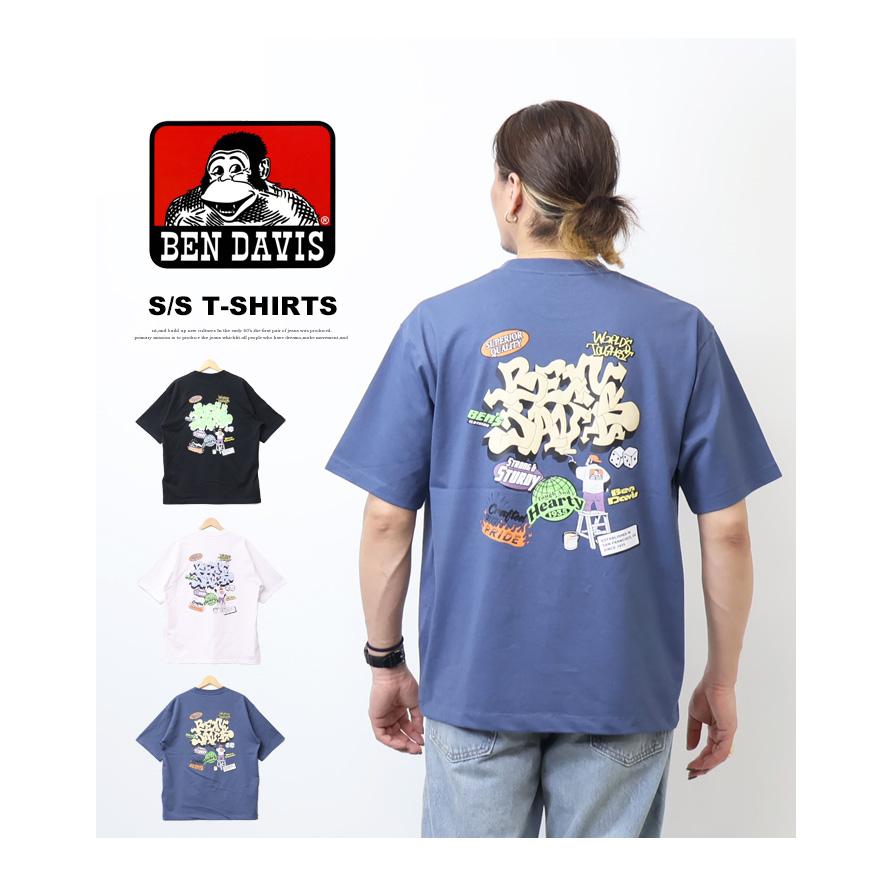 BEN DAVIS（ベンデイビス） OVERLAP バックプリント 半袖Tシャツ