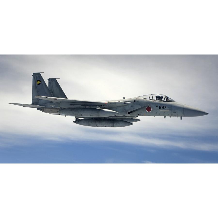 絵画風 壁紙ポスター (はがせるシール式) 航空自衛隊 戦闘機 F-15J