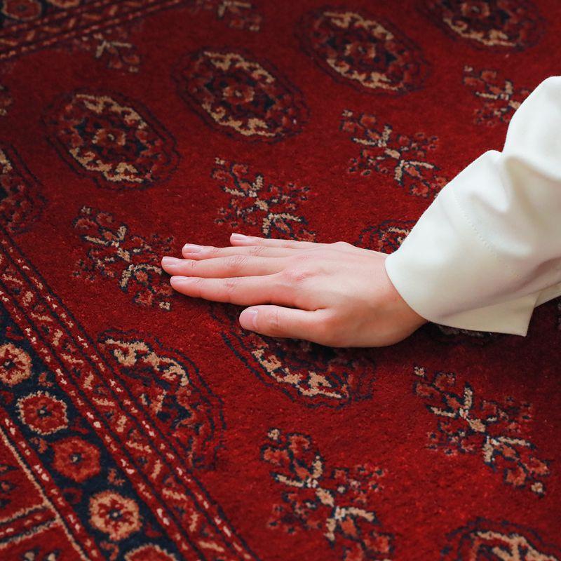 ラグ ラグマット トルコ産 クラシックレッド 133×195 長方形 四角形