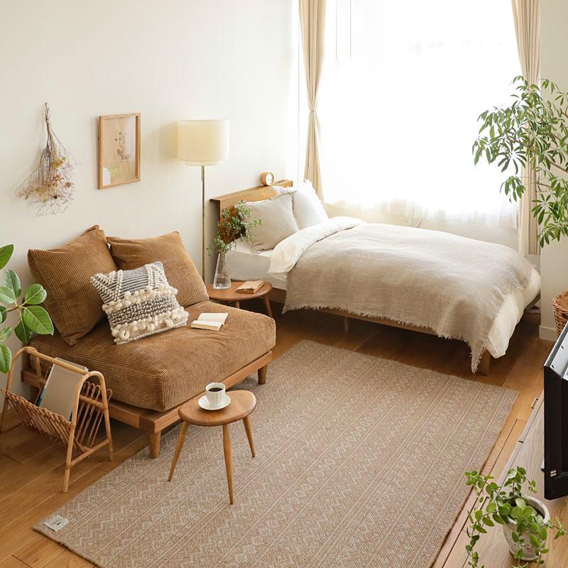 ベッド folk／BR クイーンサイズ フレームのみ 寝具 木製 ヴィンテージ