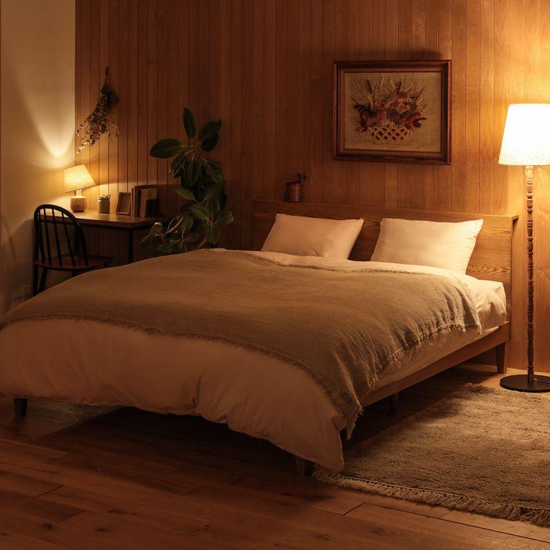 ベッド folk／BR クイーンサイズ フレームのみ 寝具 木製 ヴィンテージ