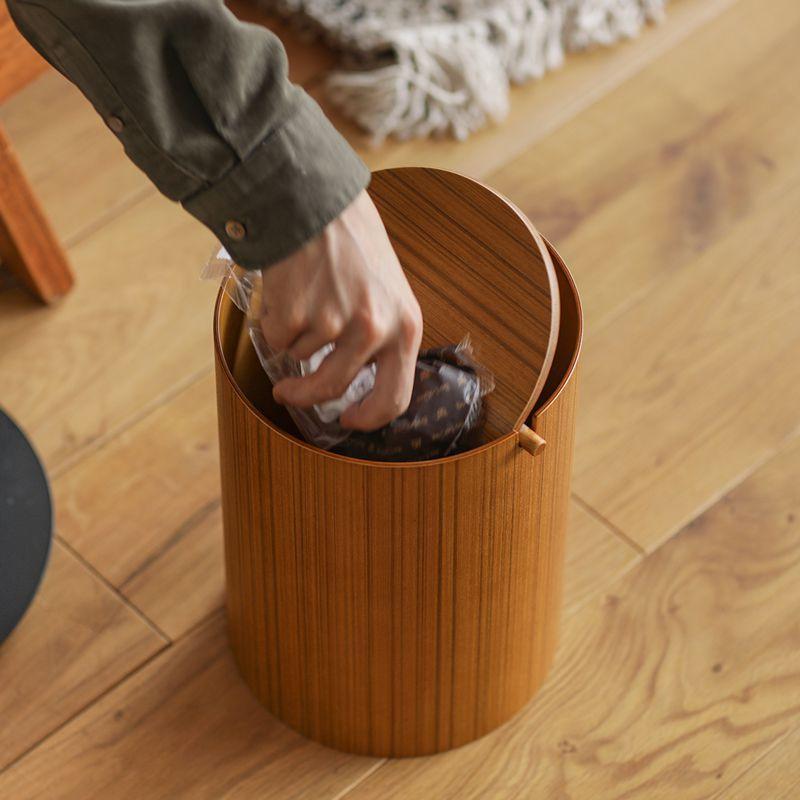ダストボックス ゴミ箱 BASKET flap lid Lサイズ ふた付き 木製