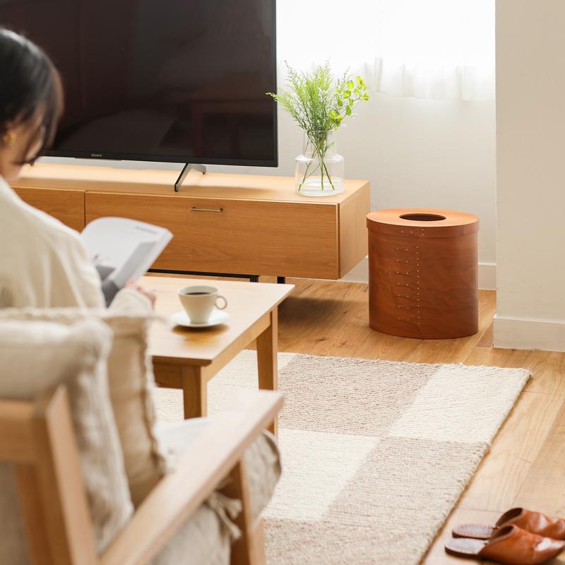 シェーカーボックス ダストボックスタイプ チェリー 楕円 収納