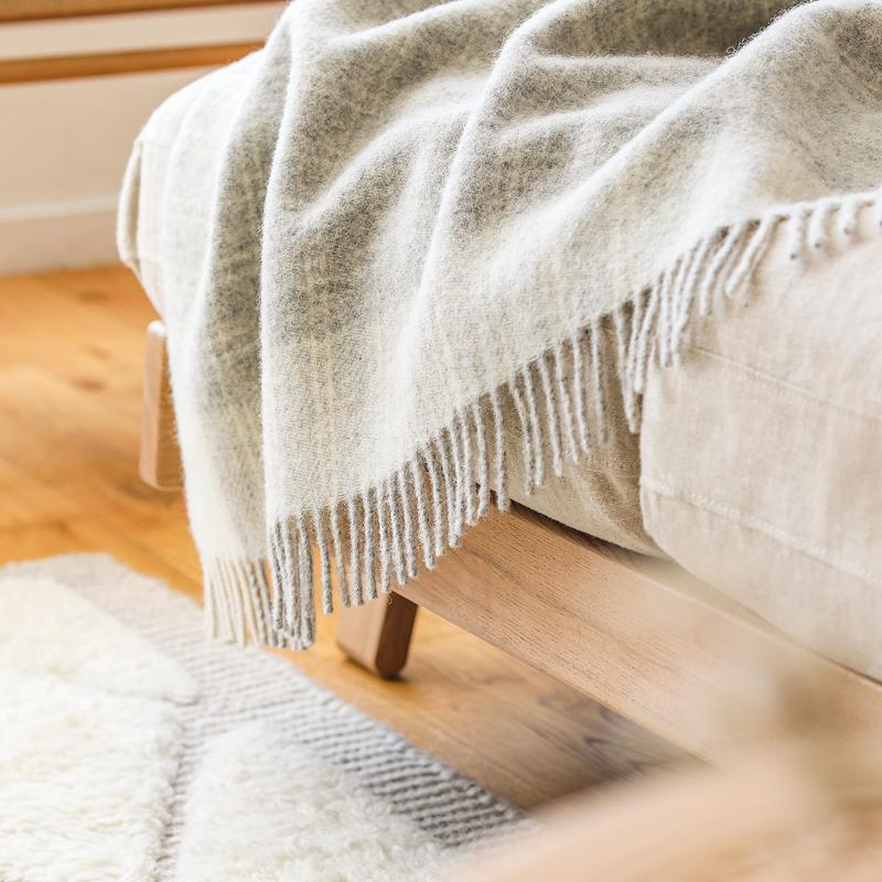 ウール ブランケット Silkeborg ダナーヤ フレームチェック 85×130