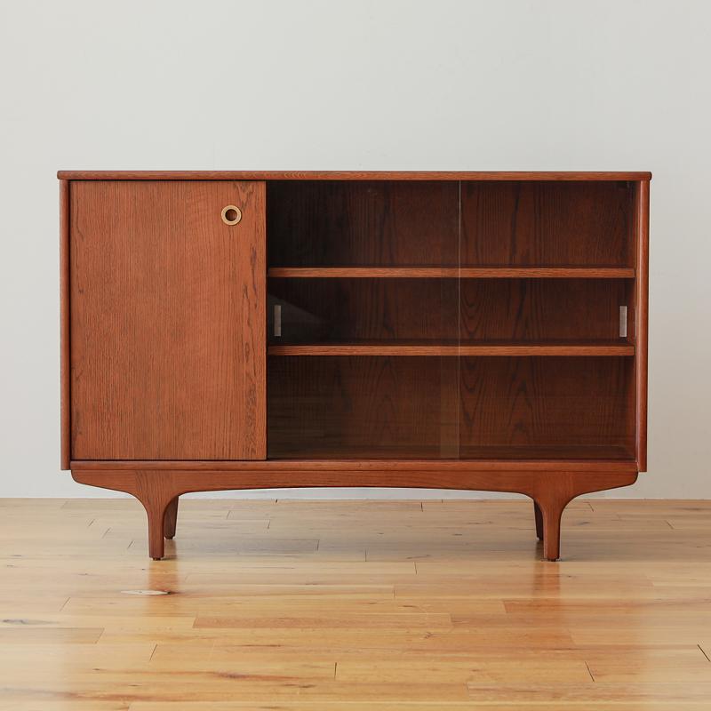 ガラスキャビネット silta 幅120cm 奥行き33cm 高さ79cm キャビネット