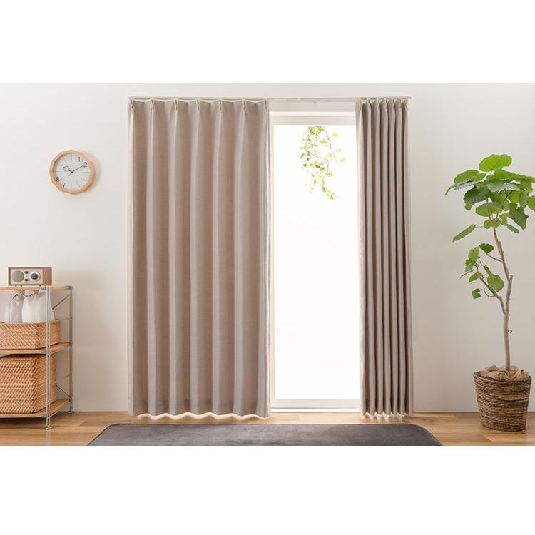 2級遮光 カーテン 2枚組 幅100 丈135 178 200 省エネ 遮熱 断熱 保温