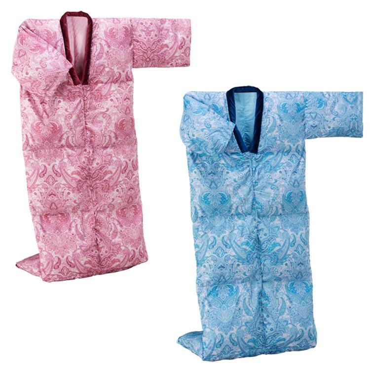 かいまき布団 羽毛 着る布団 軽い 暖かい 防ダニ 着る毛布 寝間着