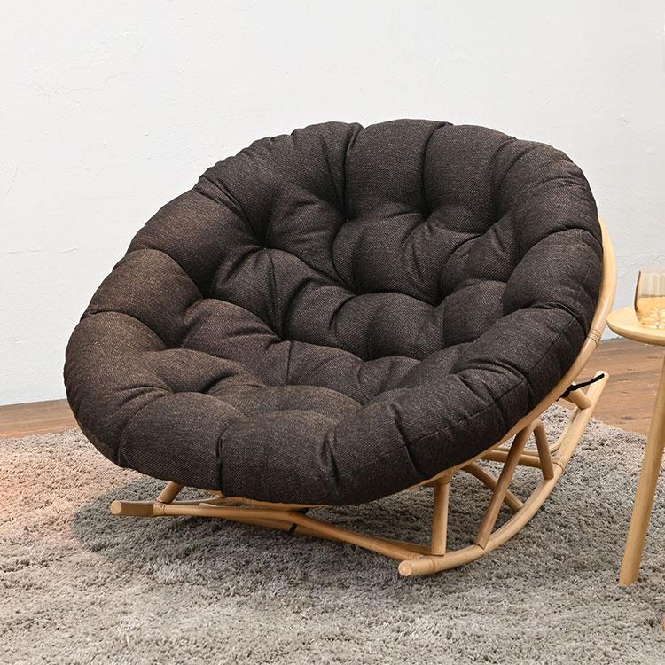 ラタンチェア ラタンロッキングチェア 完成品 1人用 1P チェア 椅子