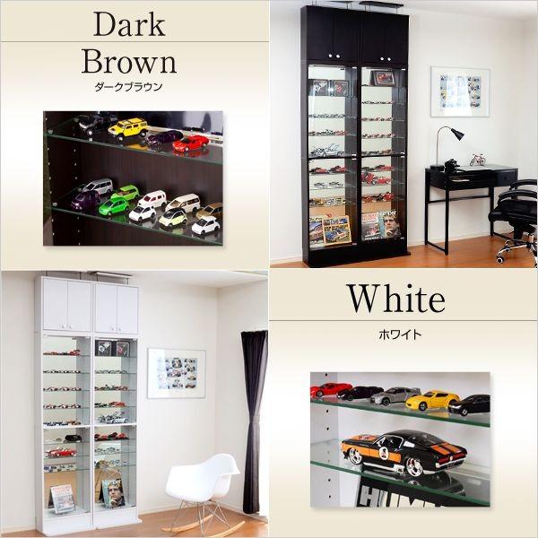 コレクションラック Luke ルーク 浅型 ハイタイプ 上置きセット 壁面