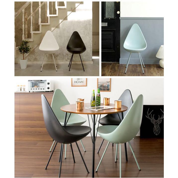 しずく型デザインチェア ダイニングチェア カフェチェア デスクチェア