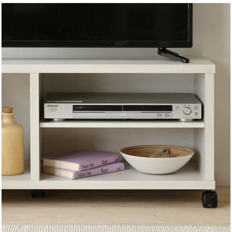 白井産業 32型テレビ対応 テレビ台 幅80cm 高さ40cm ホワイト 白木目