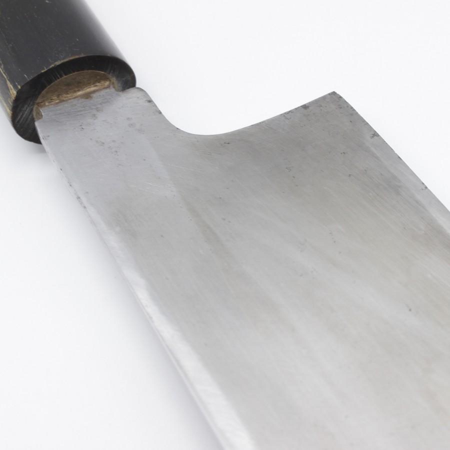 正本総本店 鎌型薄刃包丁 八寸 栗型柄 刃渡り約240mm 和包丁