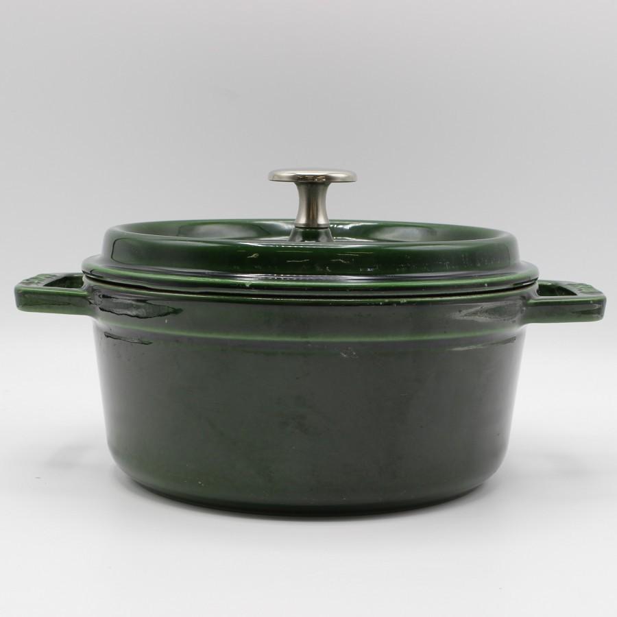 ピコ・ココット ストウブ ラウンド 18cm バジルグリーン 40509-818