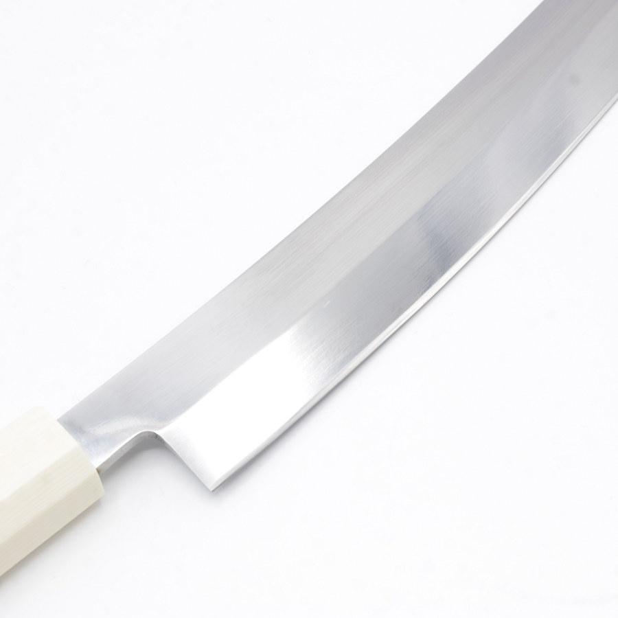 ボーナスストア+5％】VG10 本焼 切付柳刃 鬼反り 尺一 人工象牙 三本銀