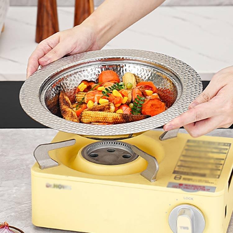 寄せ鍋 しゃぶ鍋 厚手 しゃぶしゃぶ鍋 ステンレス ガス火＆IH対応 22cm