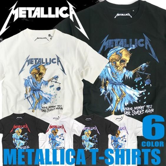 METALLICA Tシャツ メタリカ メンズ ガイコツイラストのプリントが