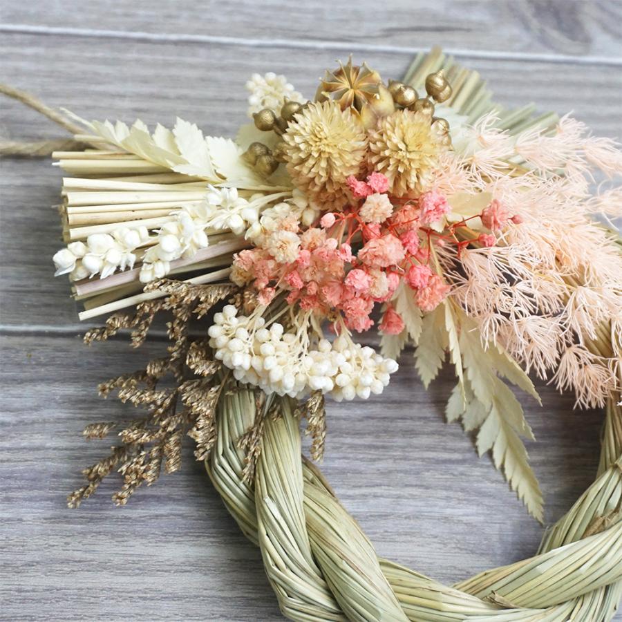 お正月 リース 花縄 てまり 1個 しめ縄飾り 正月飾り プリザーブド