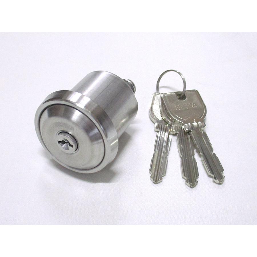 ミワロックUR-NDZ-1AT 面付補助錠 ステン色 受座付 扉厚33〜42ミリ