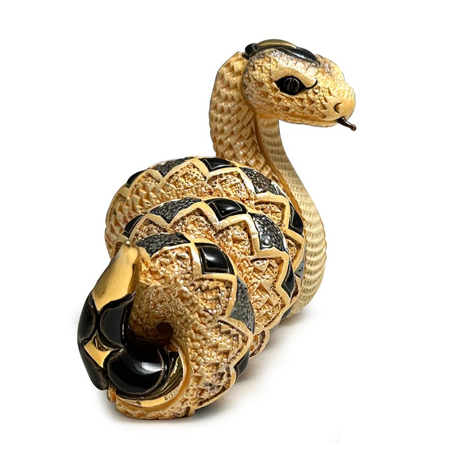 置物 金ヘビ へび 蛇 陶器 送料無料 F251G : リンコナダ(日本代理店