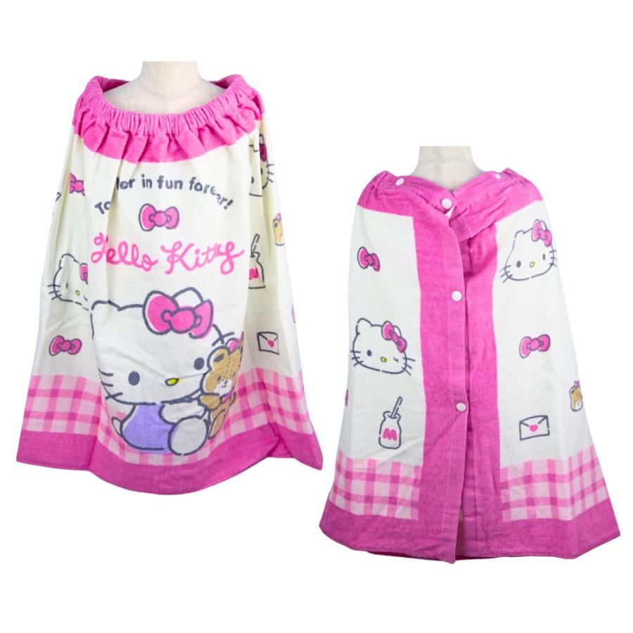 sanrio（サンリオ） ラップタオル プールタオル 子供 110×60cm ハロー